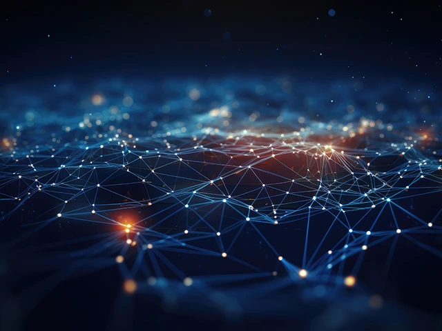 dots representing network